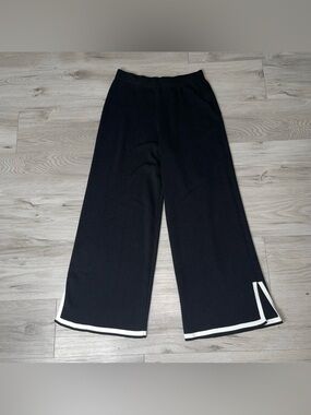 Daisy Wide Leg Knit Pants L Clean Girl Quiet Luxury Minimalistic Chic Parisian